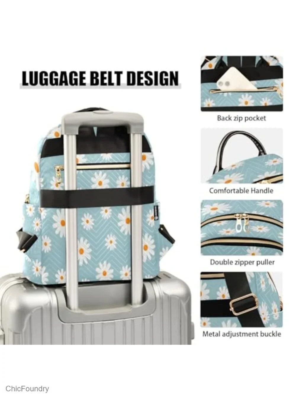 Mini Backpack Purse Women's Fashion Daypack Travel School Small Canvas Daypack